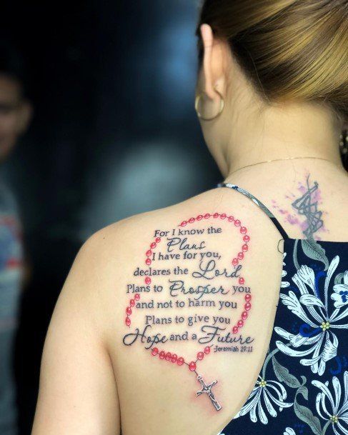 Female Cool Bible Verse Tattoo Ideas