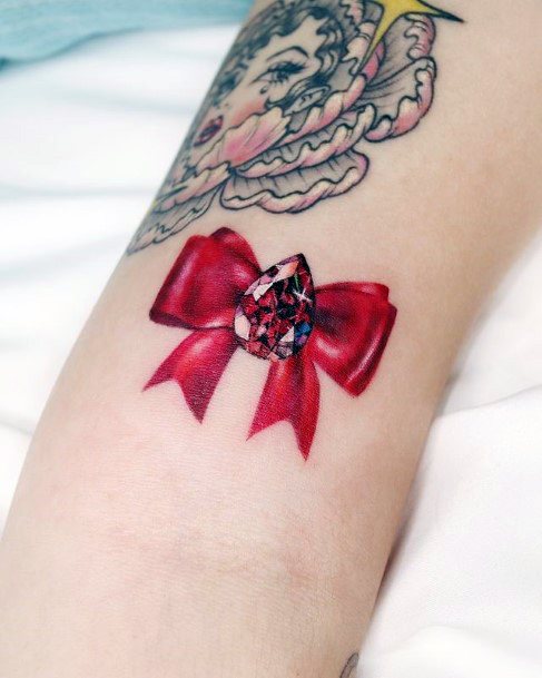 Female Cool Bow Tattoo Design