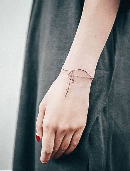 Female Cool Bracelet Tattoo Design