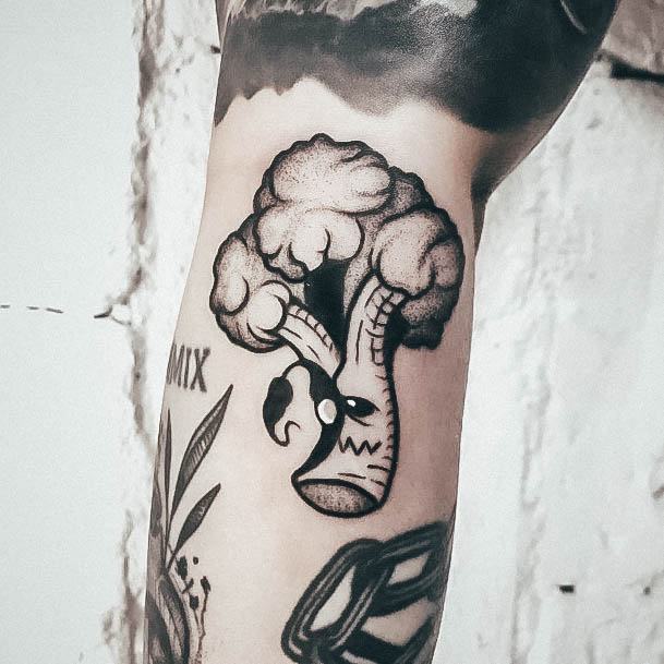 Female Cool Broccoli Tattoo Design