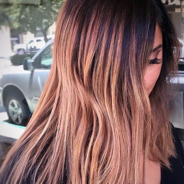 Female Cool Brown Ombre Hairstyles Design