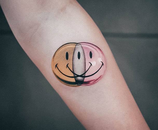 Female Cool Bubble Tattoo Design