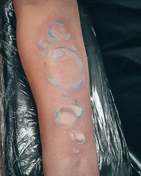 Female Cool Bubble Tattoo Ideas