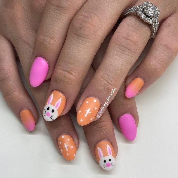 Female Cool Bunny Nail Design