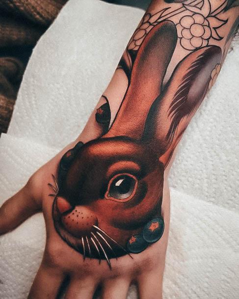 Female Cool Bunny Rabbit Tattoo Ideas