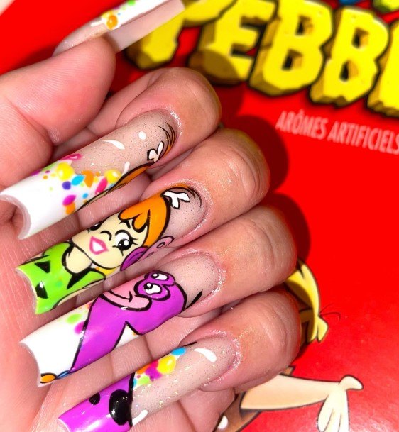 Female Cool Cartoon Nail Design