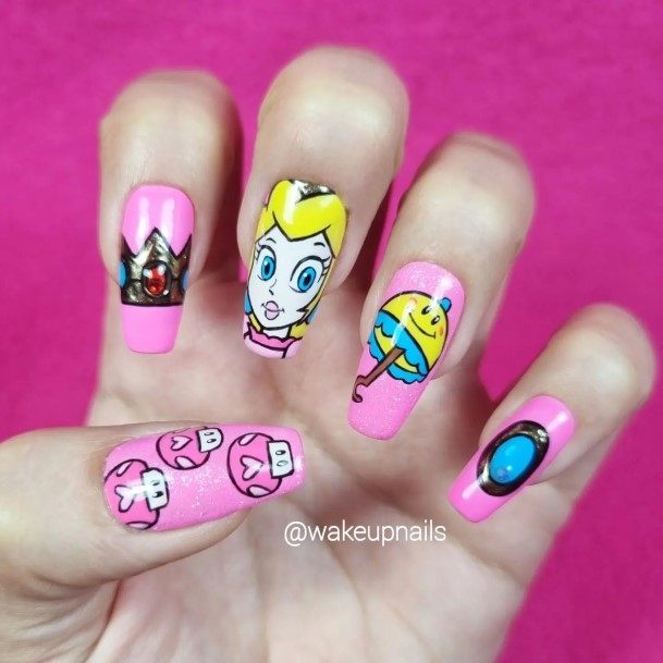 Female Cool Cartoon Nail Ideas