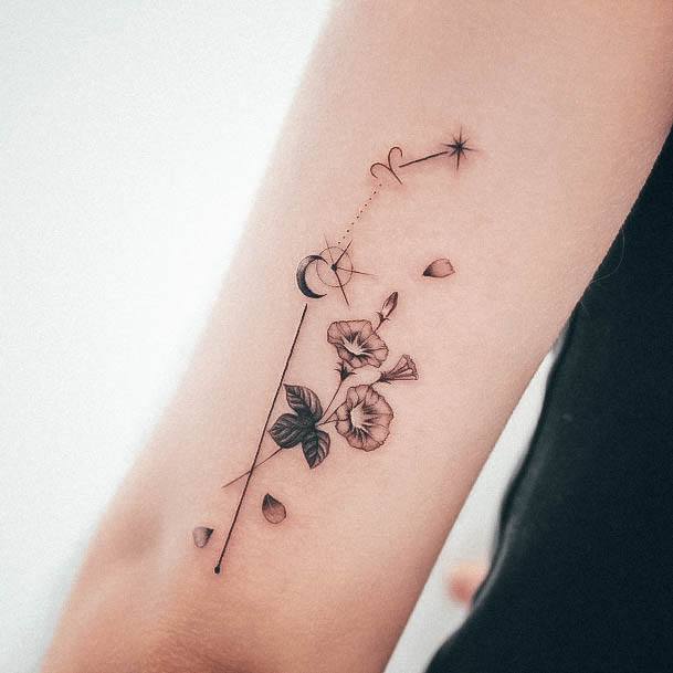 Female Cool Constellation Tattoo Design