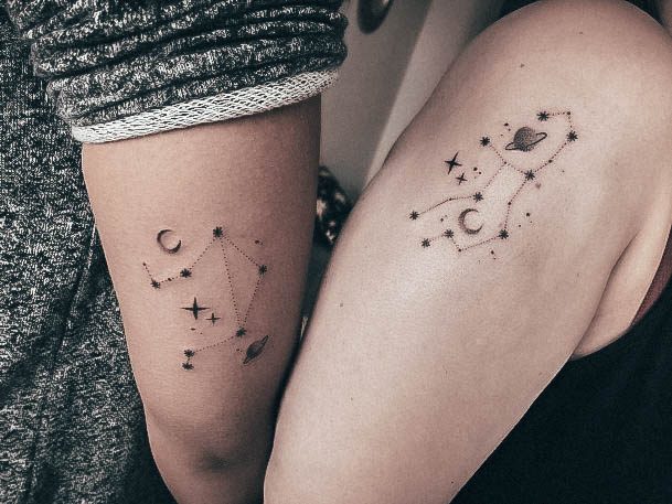 Female Cool Constellation Tattoo Ideas