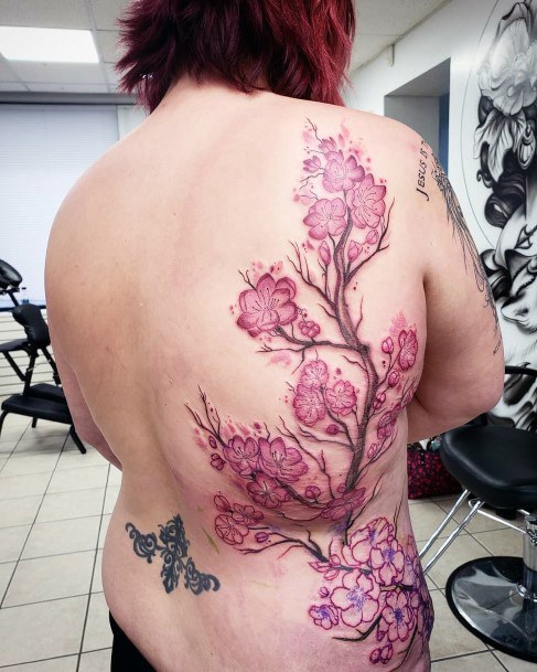 Female Cool Crabapple Tattoo Design