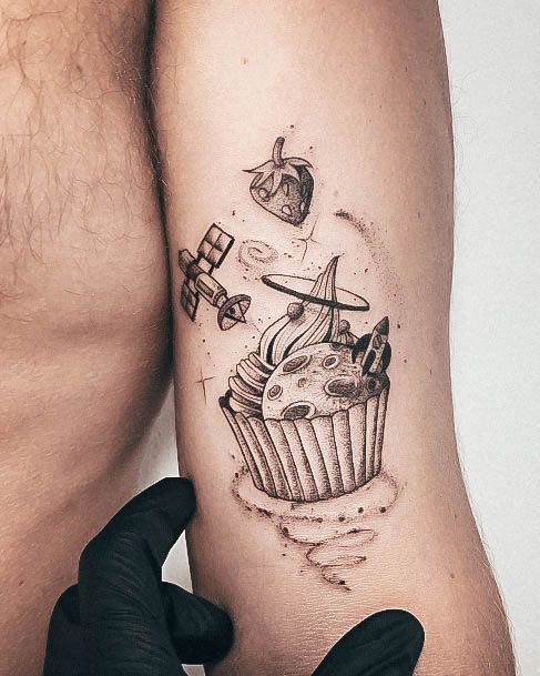 Female Cool Cupcake Tattoo Design