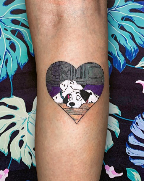 Female Cool Dalmatian Tattoo Design