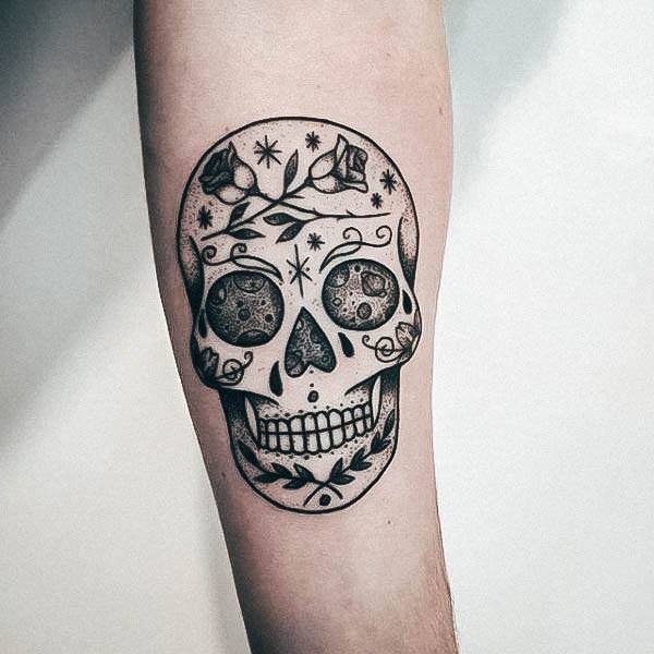 Female Cool Day Of The Dead Tattoo Ideas