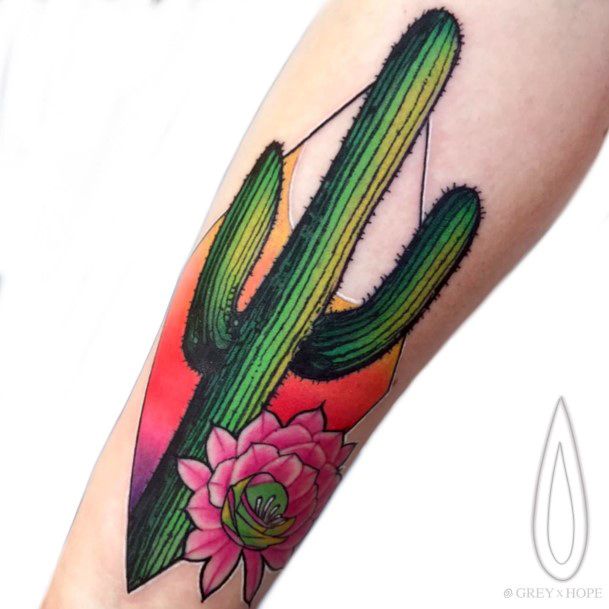 Female Cool Desert Tattoo Design