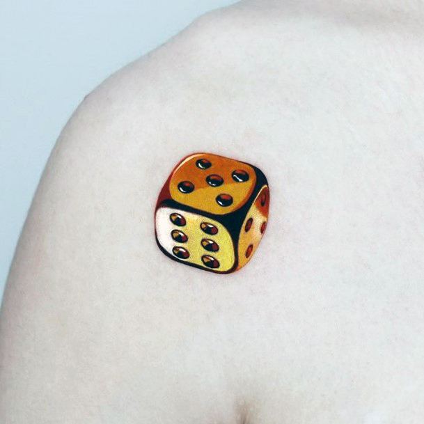 Female Cool Dice Tattoo Ideas