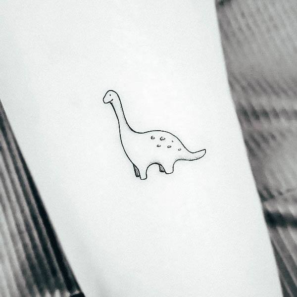 Female Cool Dinosaur Tattoo Design