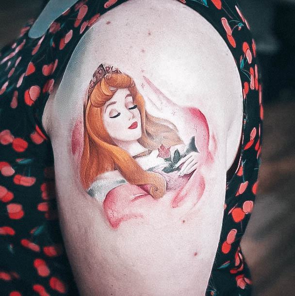 Female Cool Disney Princess Tattoo Design