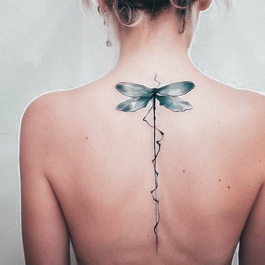 Female Cool Dragonfly Tattoo Ideas