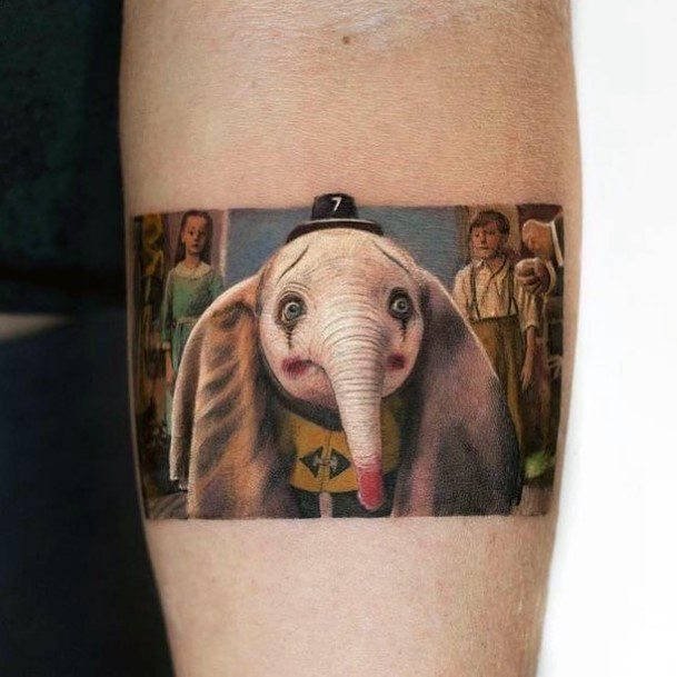 Female Cool Dumbo Tattoo Ideas
