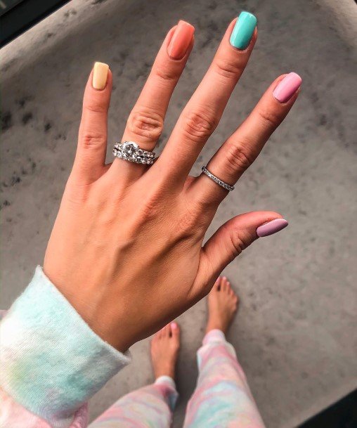 Female Cool Easter Nail Design