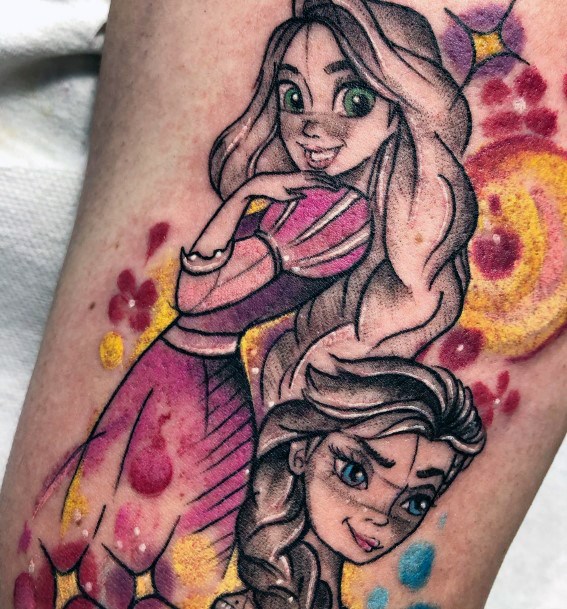 Female Cool Elsa Tattoo Ideas