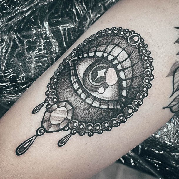 Female Cool Evil Eye Tattoo Ideas