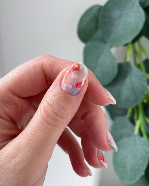 Female Cool Fish Nail Design