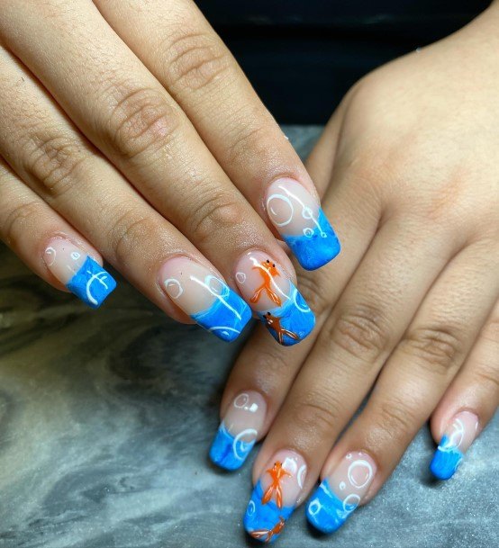 Female Cool Fish Nail Ideas