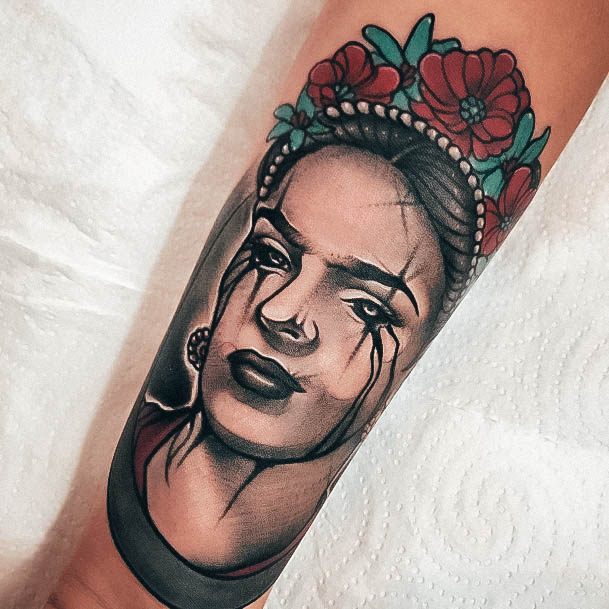 Female Cool Frida Tattoo Ideas