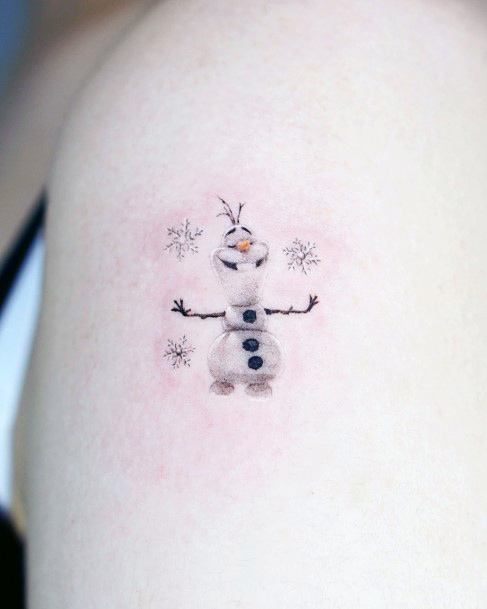 Female Cool Frozen Tattoo Ideas