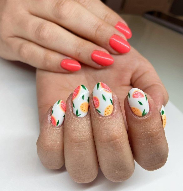 Female Cool Fruit Nail Ideas