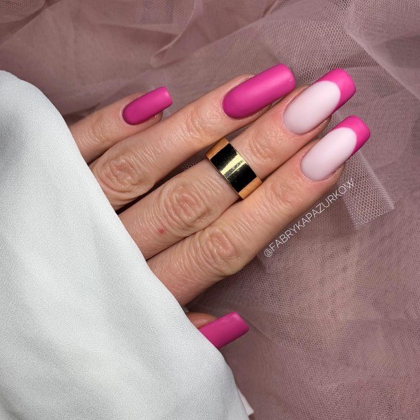 Female Cool Fuchsia Nail Ideas