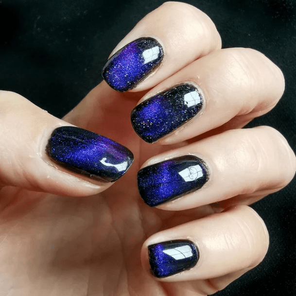 Female Cool Galaxy Nail Ideas