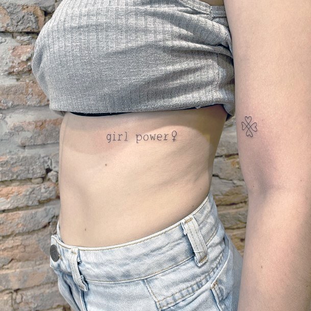 Female Cool Girl Power Tattoo Ideas