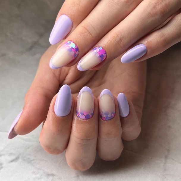 Female Cool Glitter Ombre Nail Ideas