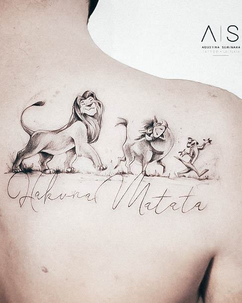 Female Cool Hakuna Matata Tattoo Ideas