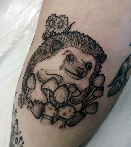 Female Cool Hedgehog Tattoo Ideas