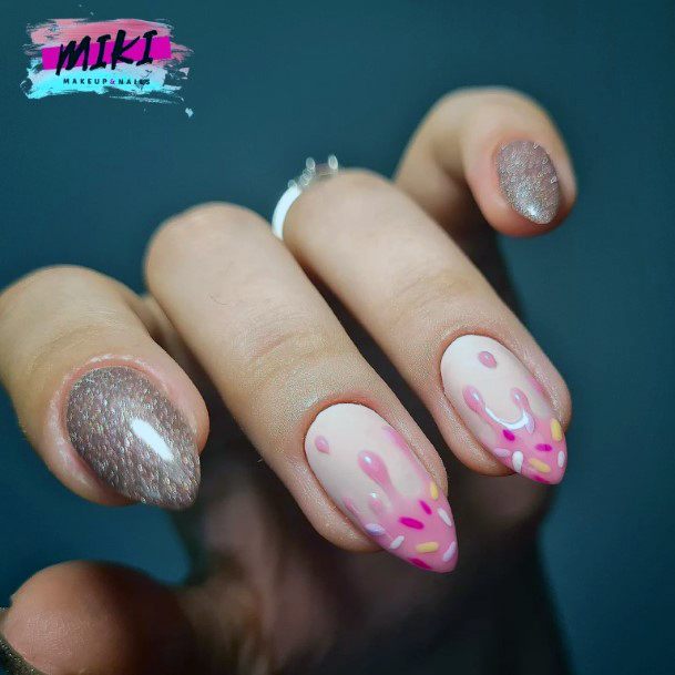 Female Cool Ice Cream Nail Ideas