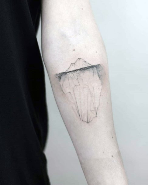 Female Cool Iceberg Tattoo Design