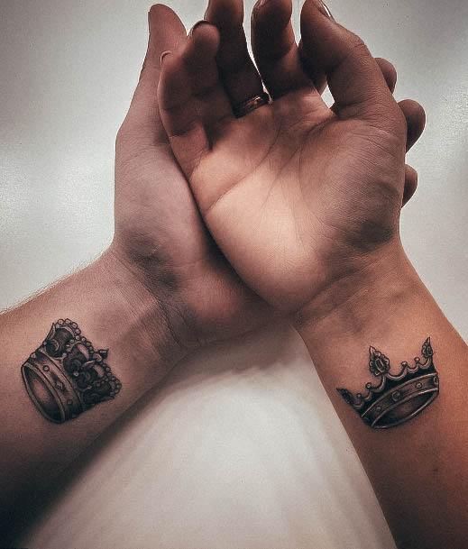 Female Cool King And Queen Tattoo Ideas