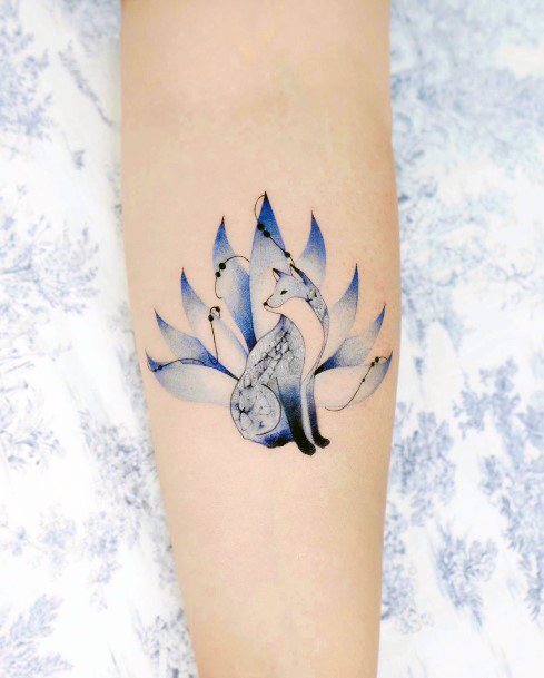 Top 100 Best Kitsune Tattoos For Women - Japanese Fox Design Ideas