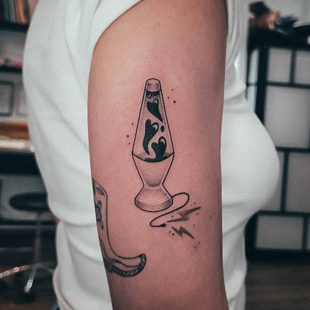 Female Cool Lava Lamp Tattoo Ideas