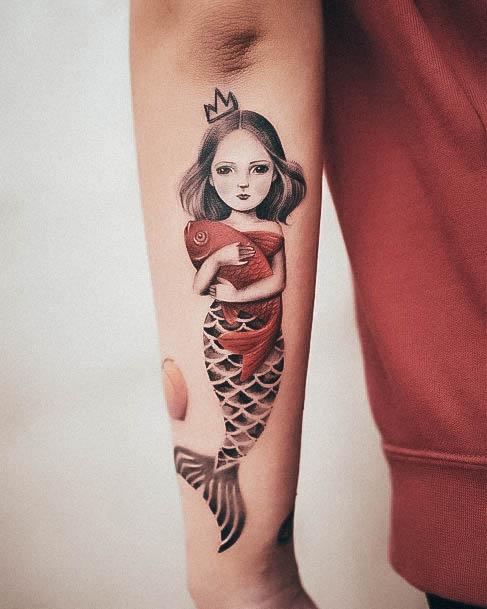 Female Cool Mermaid Tattoo Ideas