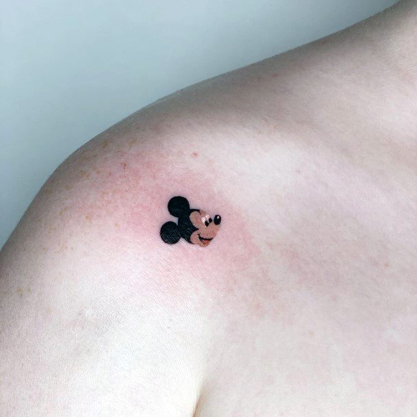 Female Cool Mickey Mouse Tattoo Ideas