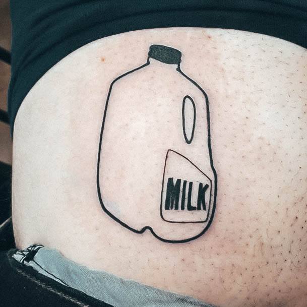 Female Cool Milk Tattoo Ideas