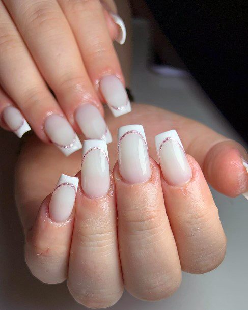 Female Cool Milky White Nail Ideas