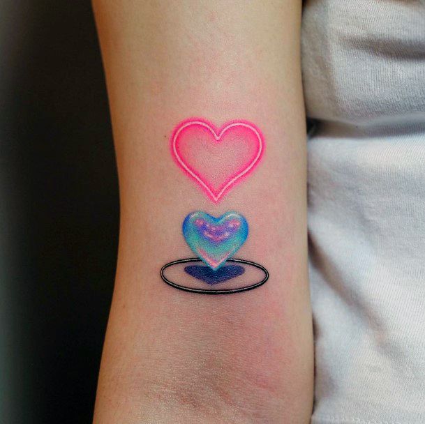 Female Cool Neon Tattoo Ideas