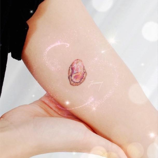 Female Cool Opal Tattoo Design