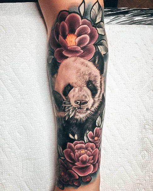 Female Cool Panda Tattoo Ideas