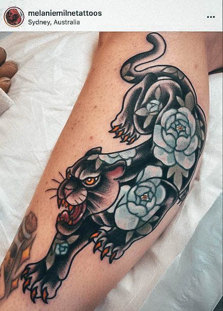 Female Cool Panther Tattoo Ideas